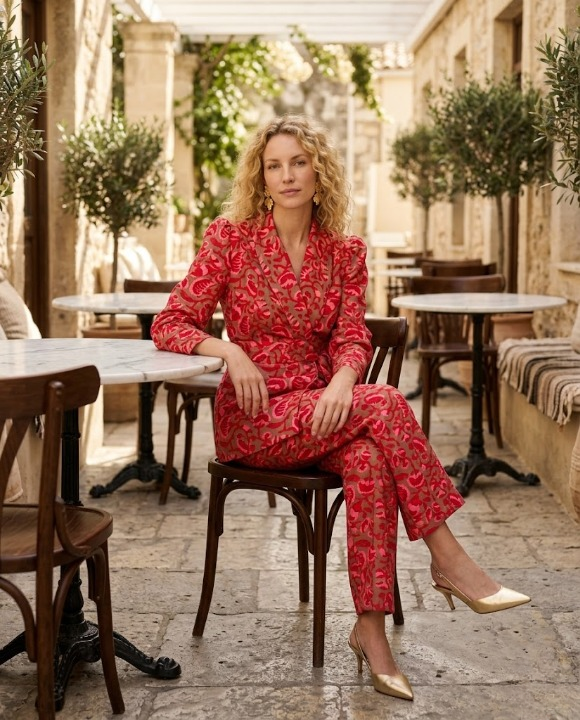 Perla™ | Pantalón Carmesí