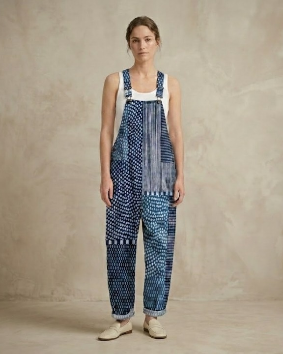 Peto cómodo - Patchwork Índigo