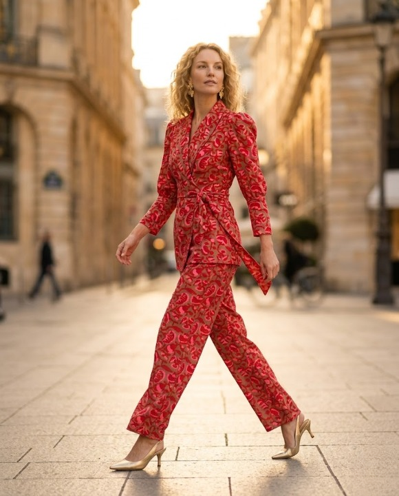 Perla™ | Pantalón Carmesí