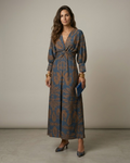 Valeria™ | Vestido midi con estampado artístico
