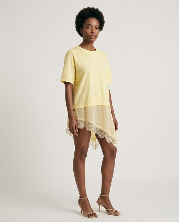 Nella™ | Vestido Camiseta Lace