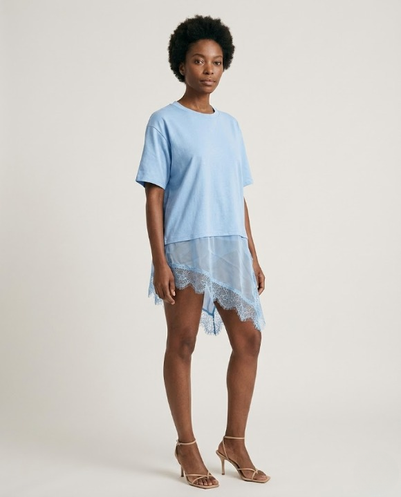 Nella™ | Vestido Camiseta Lace
