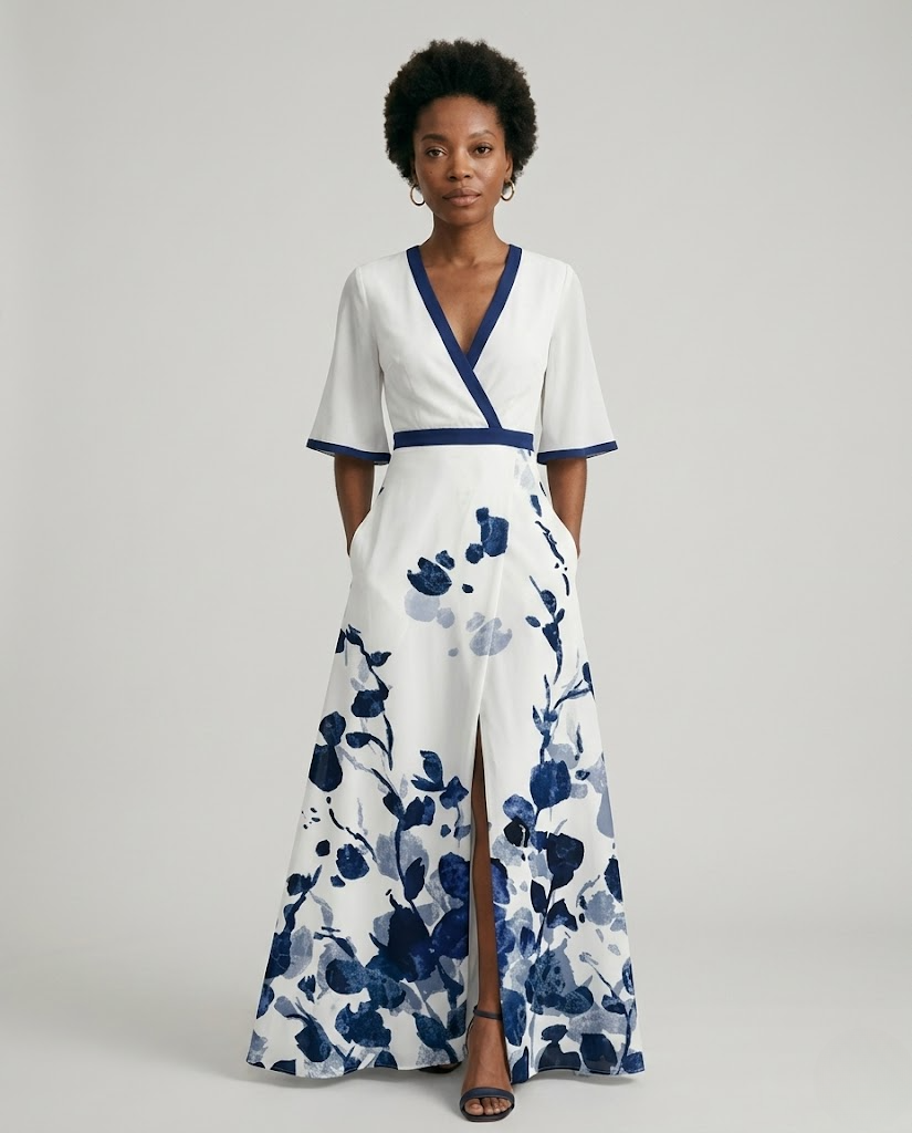 Noe™ | Vestido Floral Escote V