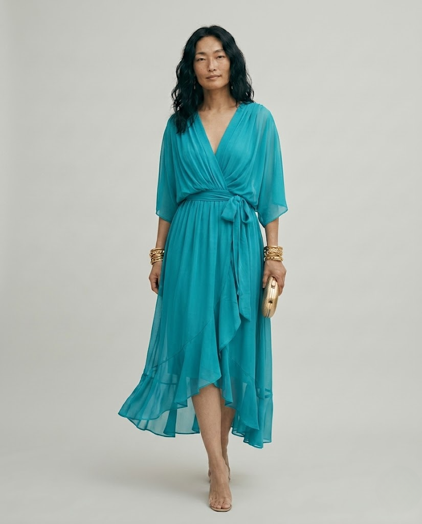 Marina™ | Vestido Chiffon Escote V