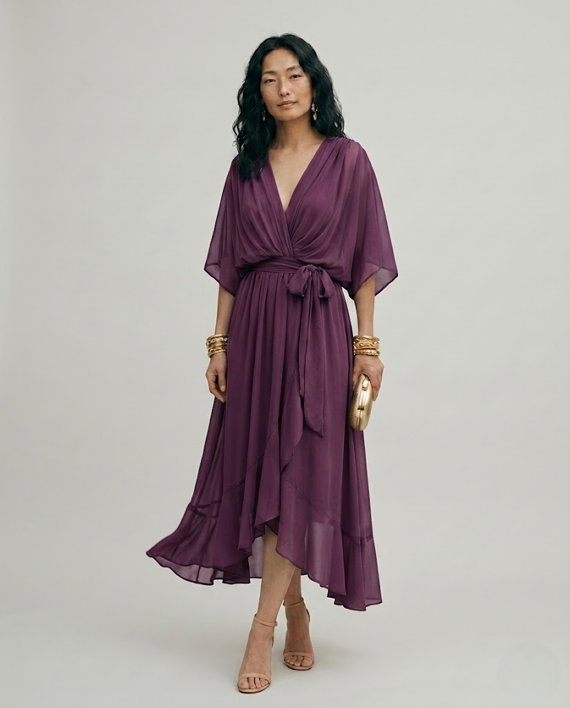 Marina™ | Vestido Chiffon Escote V