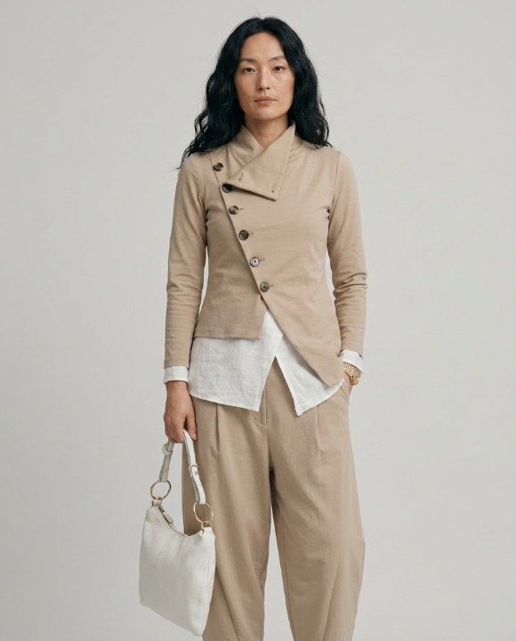 Fabiana™ | Chaqueta Asimétrica Elegante