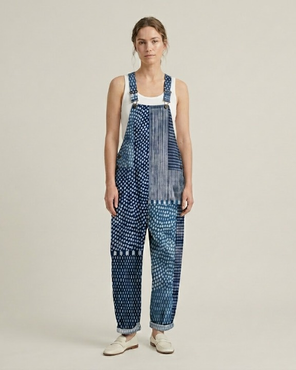 Peto cómodo - Patchwork Índigo
