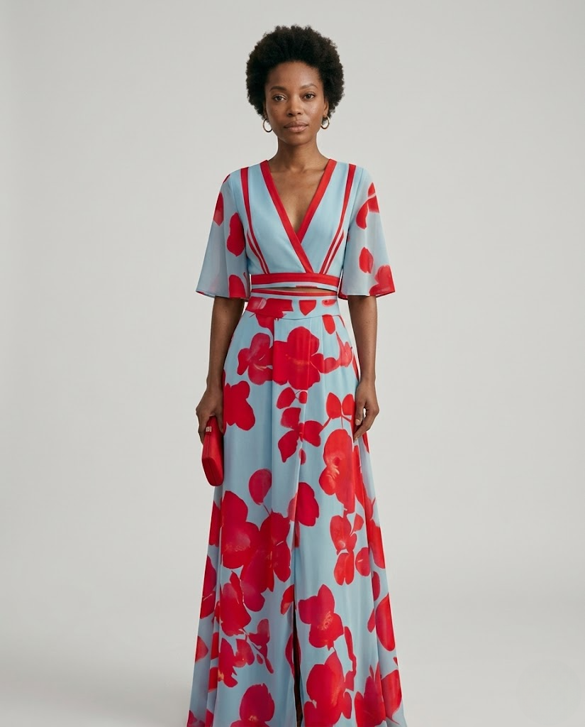 Noe™ | Vestido Floral Escote V