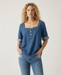 Blusa Vaquera Ligera – Cuello Cuadrado