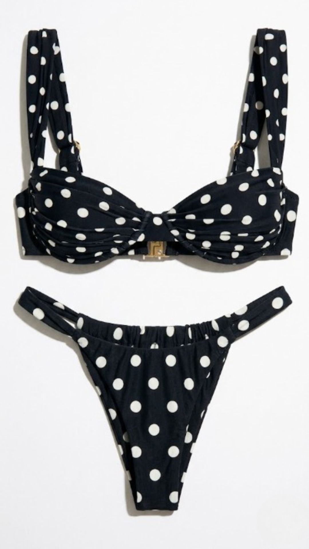 Rhodes™ | Bikini Polka Negro