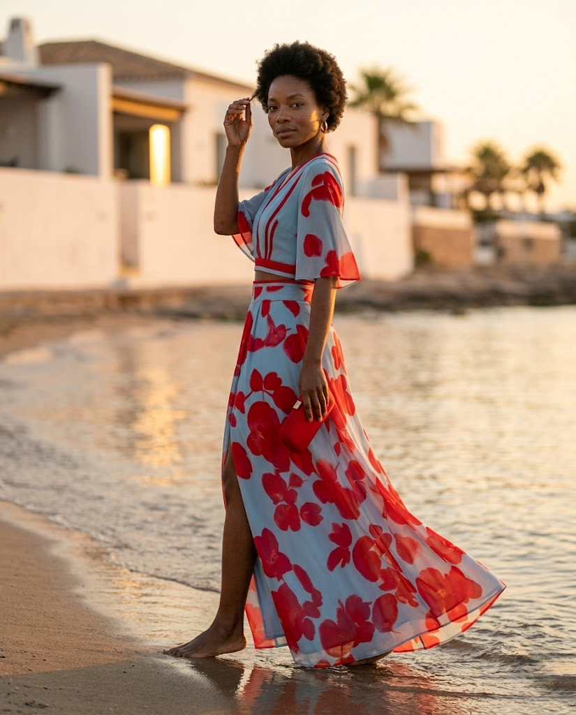 Noe™ | Vestido Floral Escote V